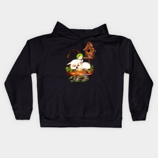 Cute sleeping dog Kids Hoodie